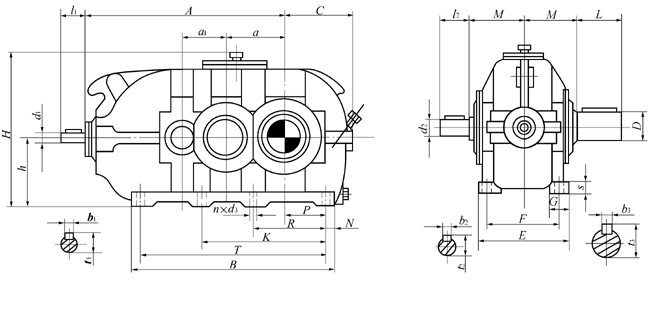 DBY、DBYK硬齒面減速機(jī)熱功率